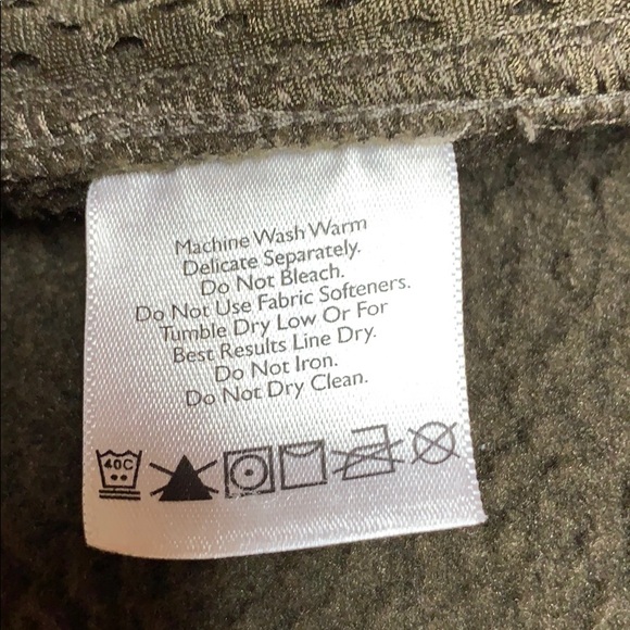 Eddie Bauer army green fleece jacket - Picture 6 of 6